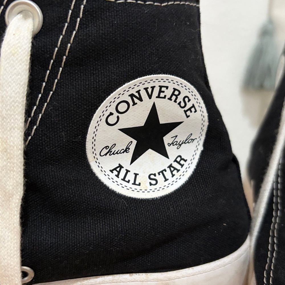 Converse Classic All Star Black and White High-Tops - Picture 2 of 7